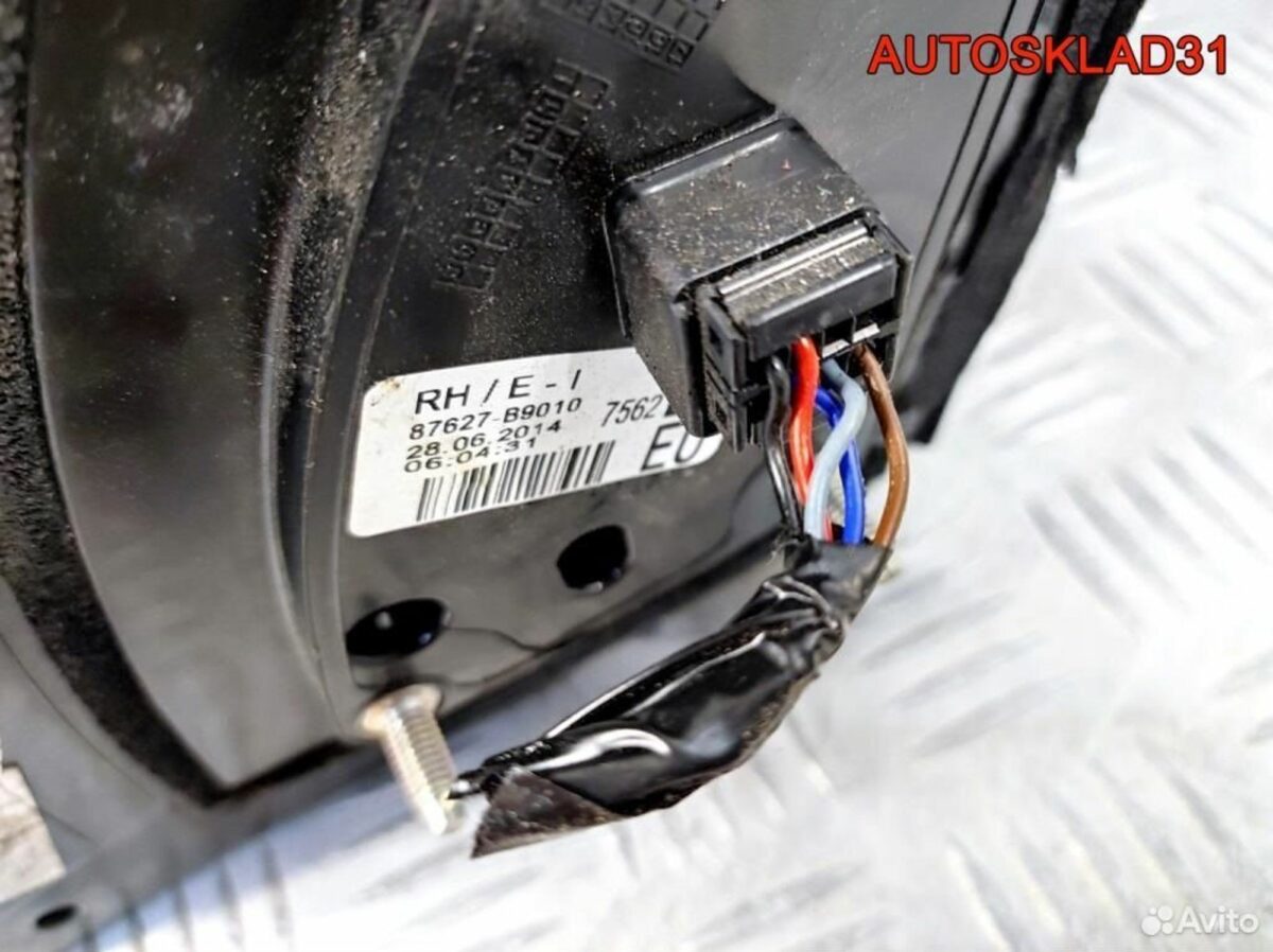 Зеркало правое Hyundai i10 87627B9010 - АвтоСклад31.рф - авторазборка контрактные б/у запчасти в г. Белгород