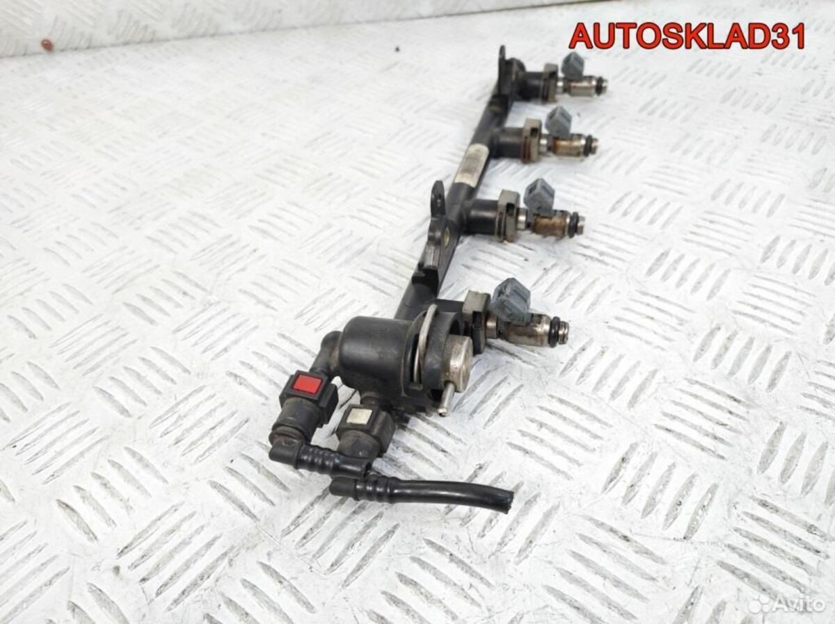 Рейка топливная Ford Fiesta 1,3 A9A 2N1U9D280CA - АвтоСклад31.рф - авторазборка контрактные б/у запчасти в г. Белгород