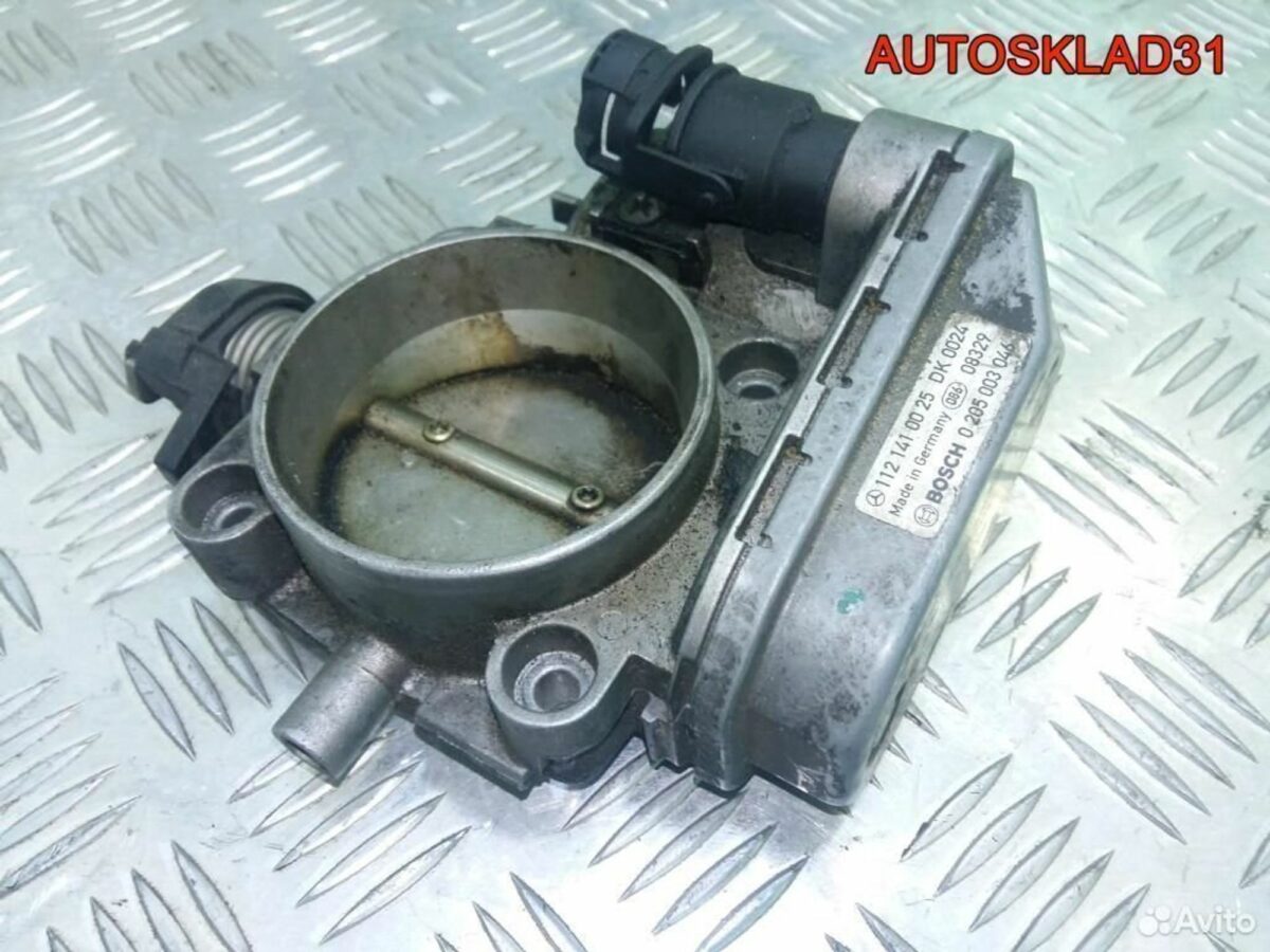 Дроссельная заслонка Mercedes W210 A1121410025 - АвтоСклад31.рф - авторазборка контрактные б/у запчасти в г. Белгород