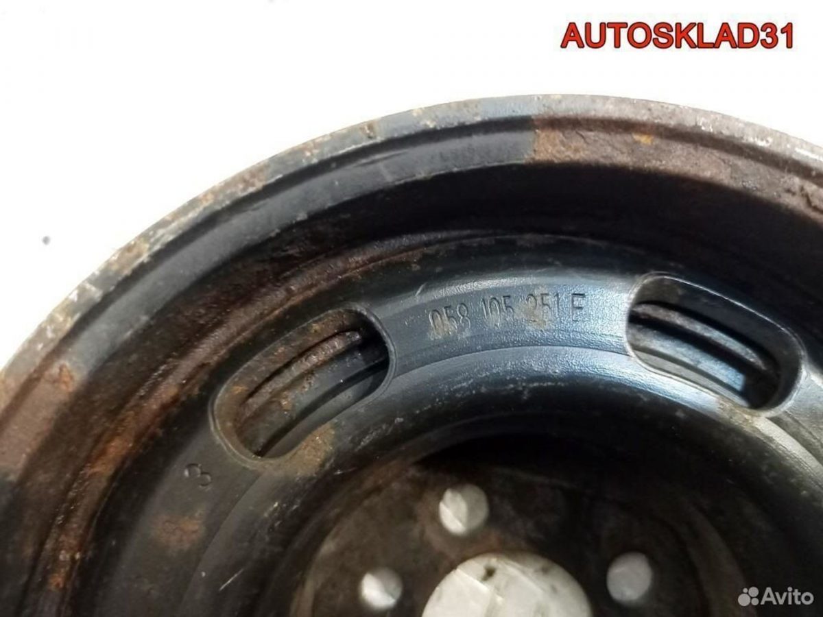 Шкив коленвала VW Passat B5 1.8 AEB 058105251E - АвтоСклад31.рф - авторазборка контрактные б/у запчасти в г. Белгород