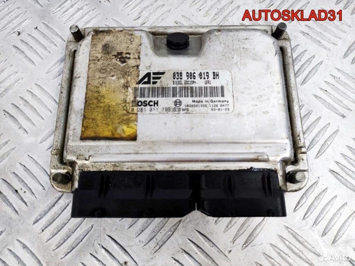 Блок эбу Volkswagen Sharan 1.9 TDI ASZ 038906019BH - АвтоСклад31.рф - авторазборка контрактные б/у запчасти в г. Белгород