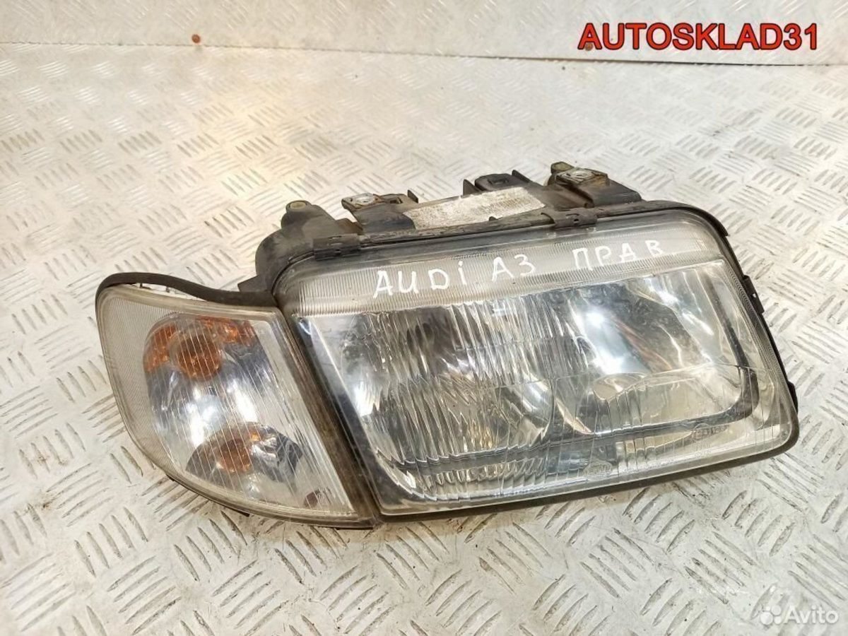 Фара правая Audi A3 8L1 8L0941030 дорестайлинг - АвтоСклад31.рф - авторазборка контрактные б/у запчасти в г. Белгород