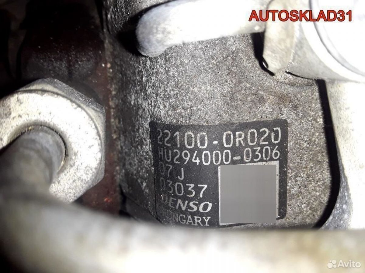 Тнвд Toyota Corolla Verso 2,2 TD 2ADFTV 221000R020 - АвтоСклад31.рф - авторазборка контрактные б/у запчасти в г. Белгород