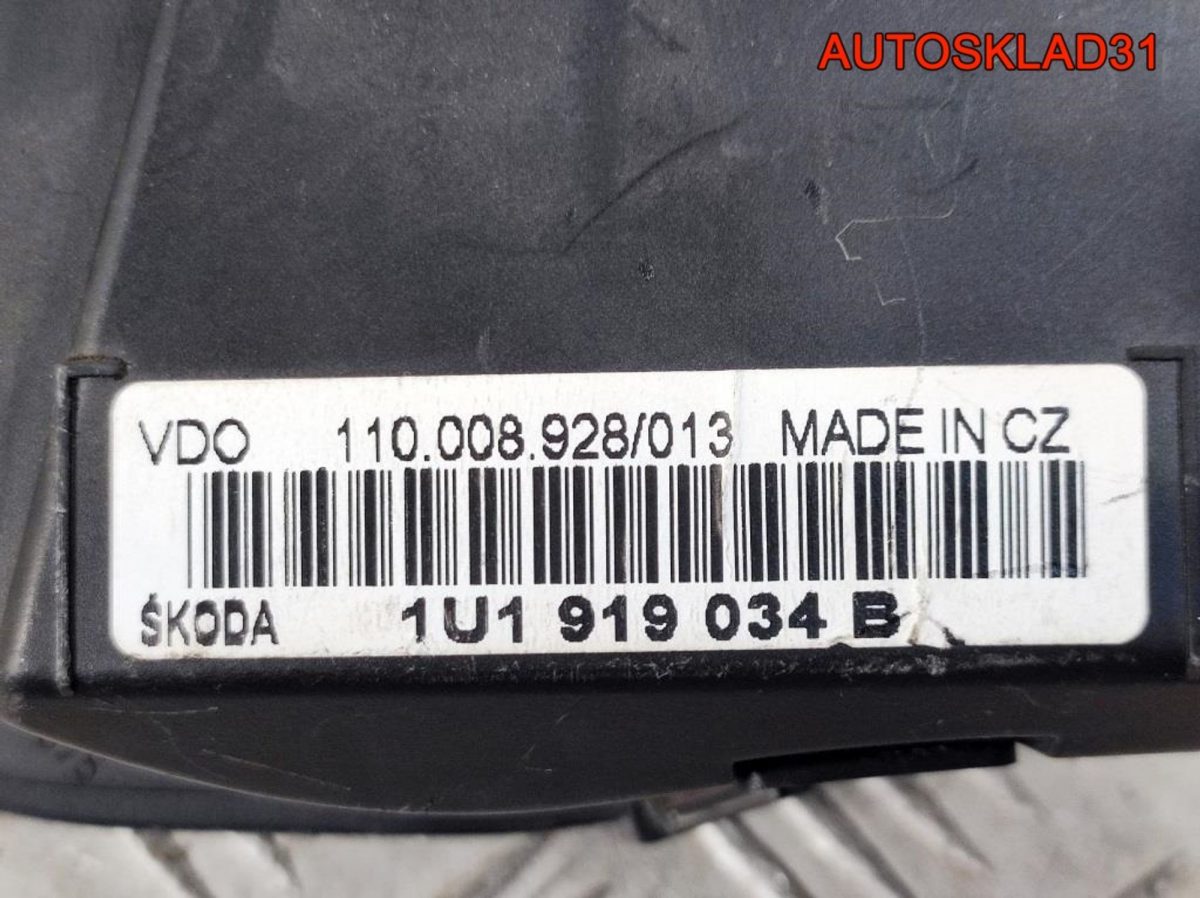 Панель приборов Skoda Octavia A4 1U1919034B Бензин - АвтоСклад31.рф - авторазборка контрактные б/у запчасти в г. Белгород