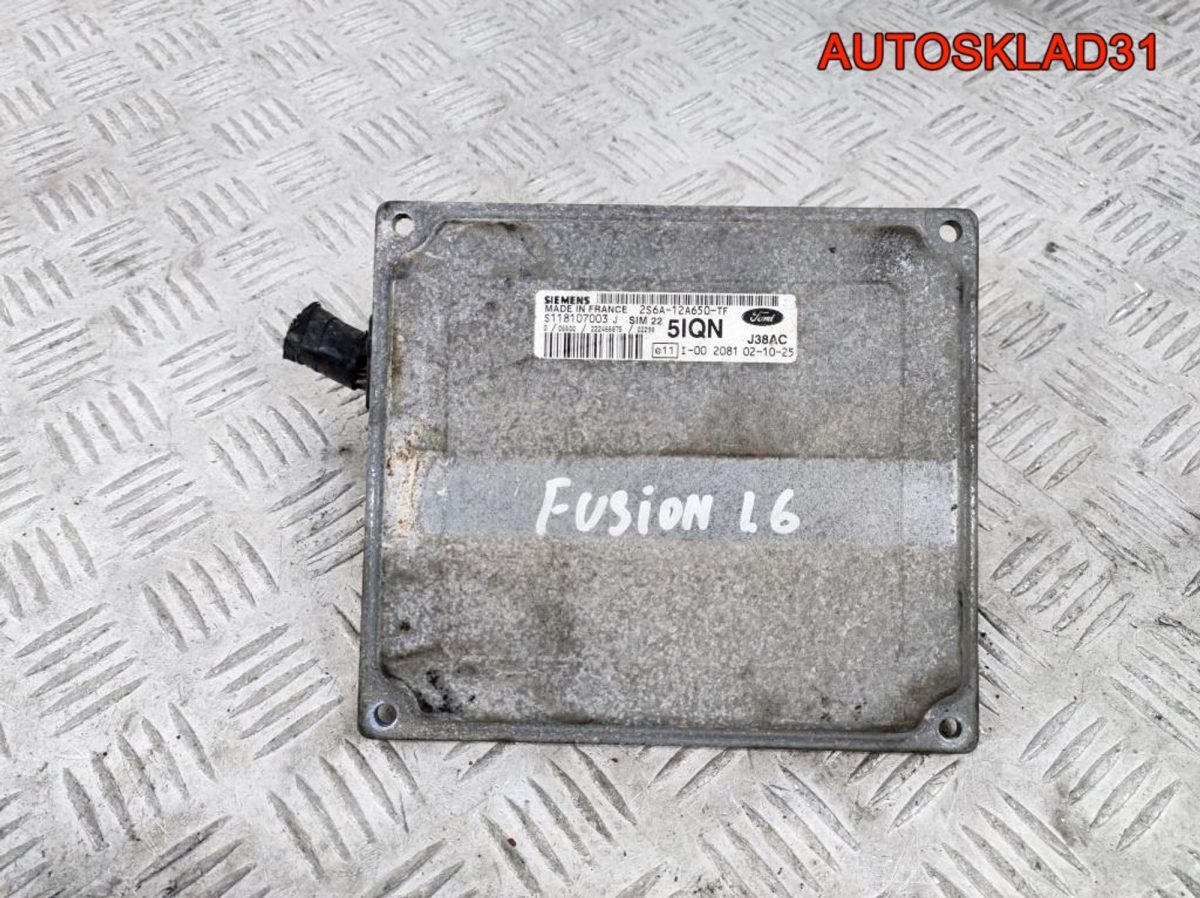 Блок ЭБУ Ford Fusion 1,6 FYJA 2S6A12A650TF Бензин - АвтоСклад31.рф - авторазборка контрактные б/у запчасти в г. Белгород