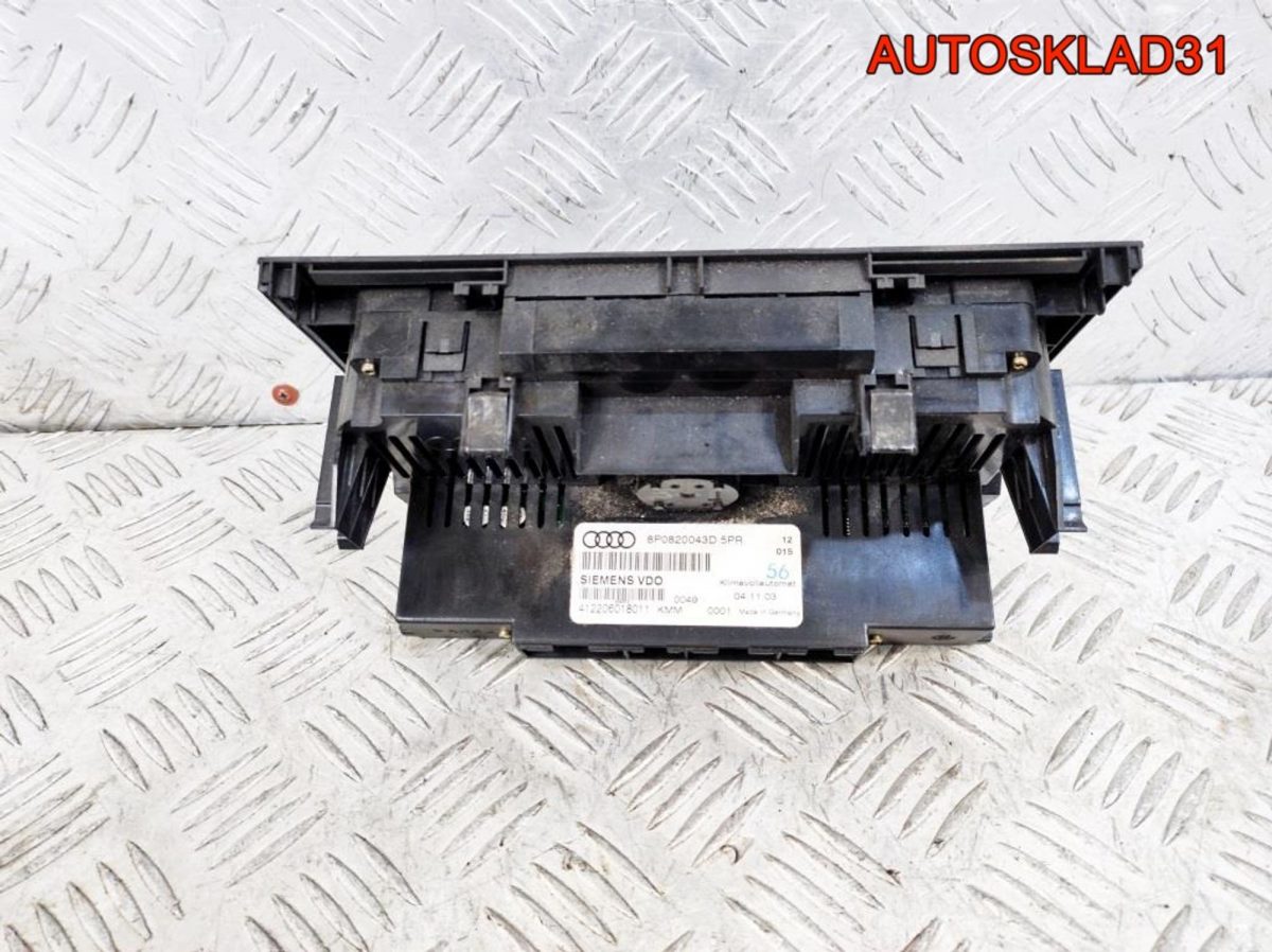 Блок управления климатом Audi A3 8P 8P0820043D5PR - АвтоСклад31.рф - авторазборка контрактные б/у запчасти в г. Белгород