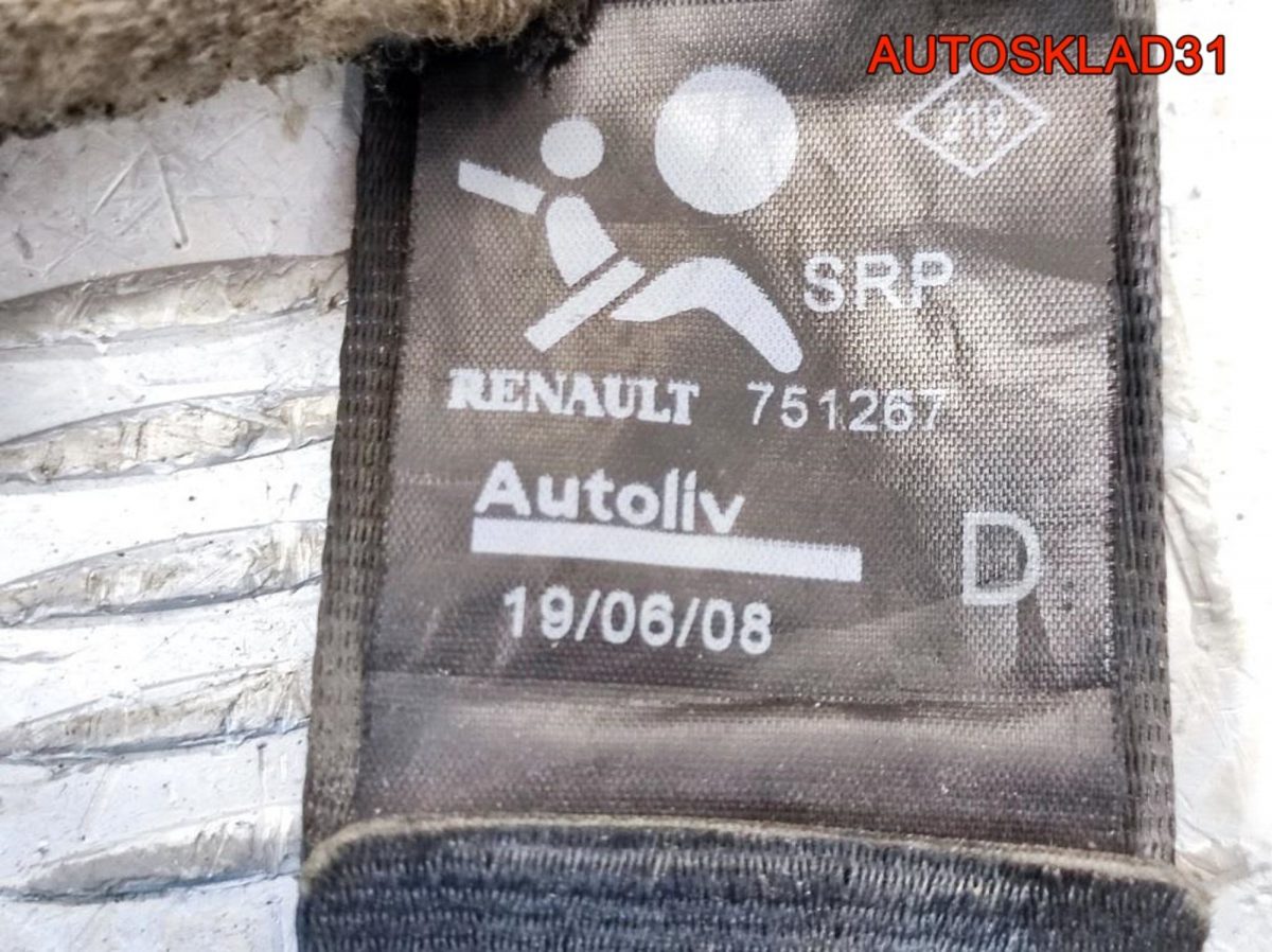 Ремень безопасности передний Renault Sandero - АвтоСклад31.рф - авторазборка контрактные б/у запчасти в г. Белгород