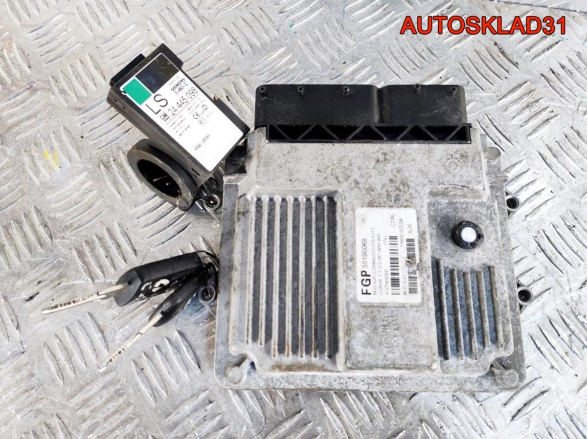 Блок эбу комплект Opel Corsa C 1,3 Z13DT 55190069 - АвтоСклад31.рф - авторазборка контрактные б/у запчасти в г. Белгород