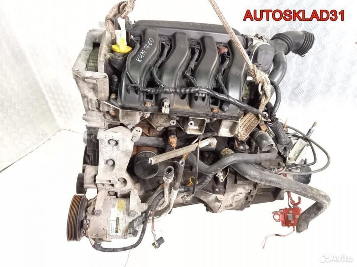 Двигатель K4M 760 Renault Megane 2 1.6 Бензин - АвтоСклад31.рф - авторазборка контрактные б/у запчасти в г. Белгород