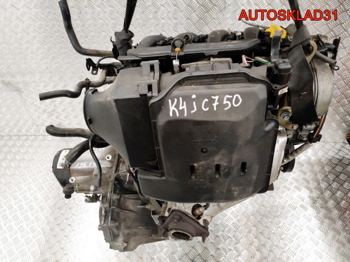 Двигатель K4J 750 Renault Megane 1 1.4 Бензин - АвтоСклад31.рф - авторазборка контрактные б/у запчасти в г. Белгород