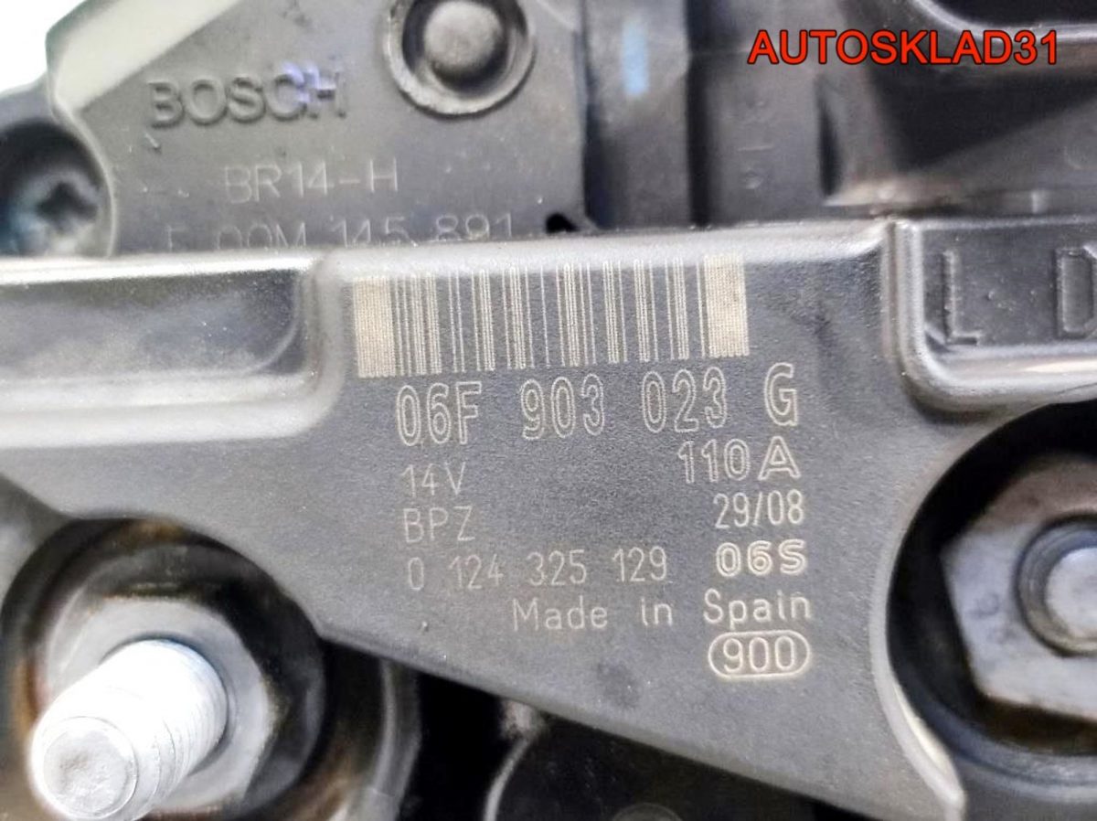 Генератор 110A VW Caddy 3 2.0 BST 06F903023G - АвтоСклад31.рф - авторазборка контрактные б/у запчасти в г. Белгород