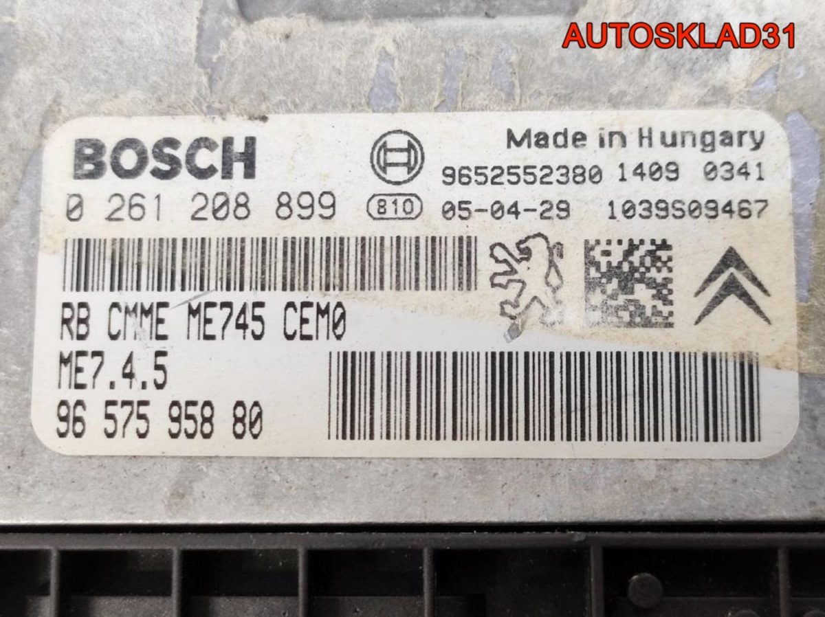 Блок ЭБУ Peugeot 307 1,6 NFU 9652552380 Бензин - АвтоСклад31.рф - авторазборка контрактные б/у запчасти в г. Белгород
