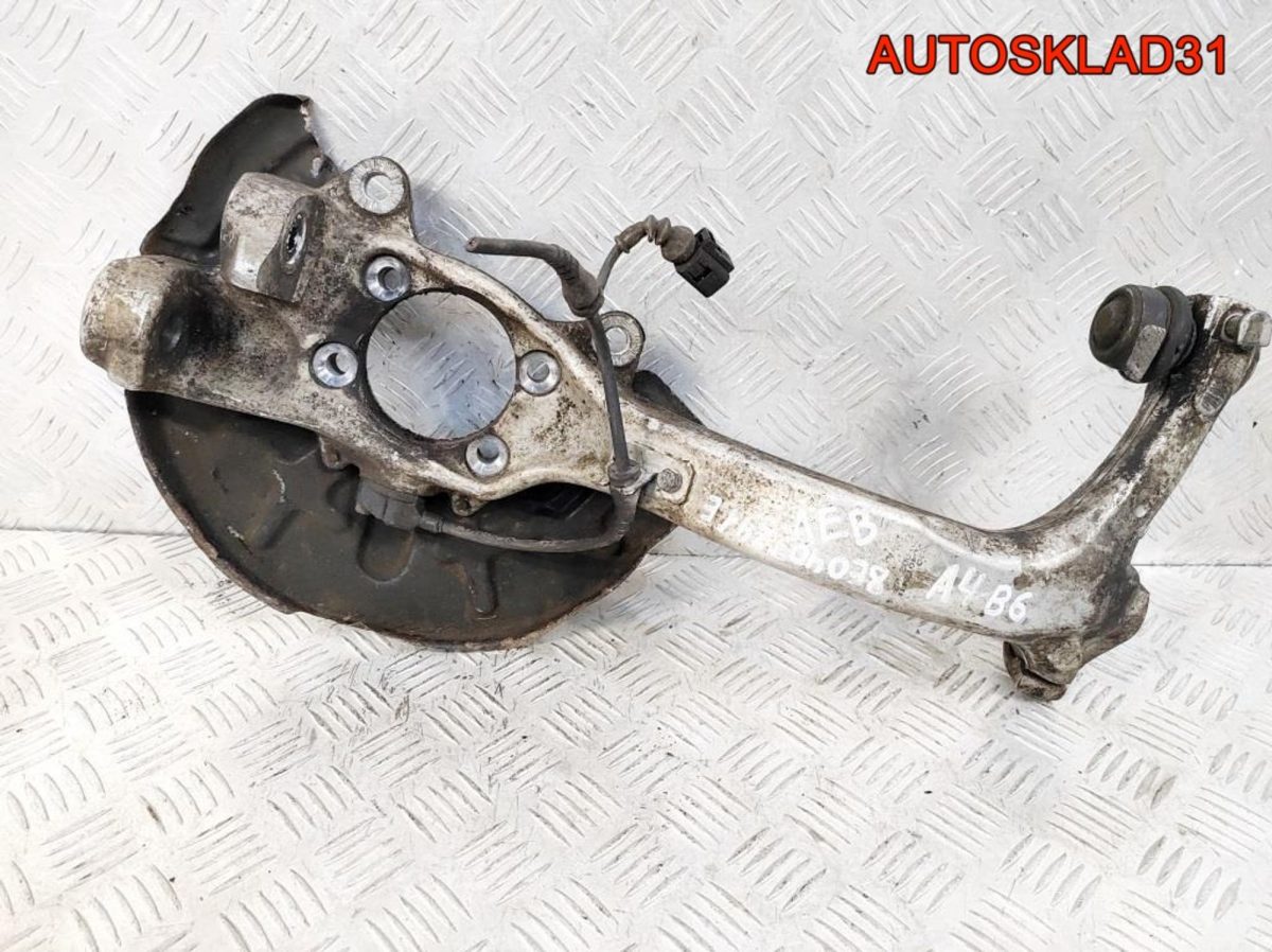 Кулак передний левый Audi A4 B6 8E0407241E - АвтоСклад31.рф - авторазборка контрактные б/у запчасти в г. Белгород
