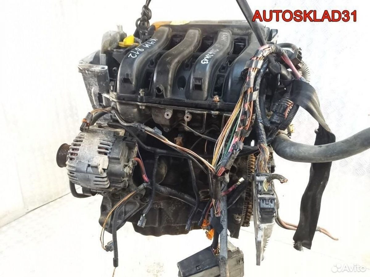 Двигатель K4M812 Renault Megane 2 1.6 Бензин - АвтоСклад31.рф - авторазборка контрактные б/у запчасти в г. Белгород