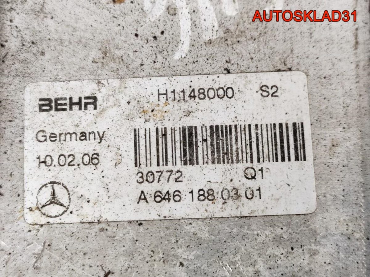 Теплообменник Mercedes W203 2,2 CDI A6461880301 - АвтоСклад31.рф - авторазборка контрактные б/у запчасти в г. Белгород