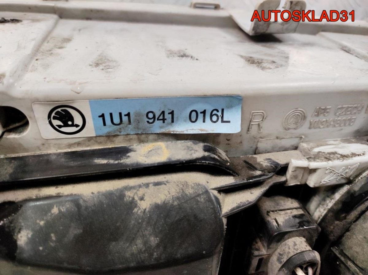 Фара правая Skoda Octavia A4 1U1941016L - АвтоСклад31.рф - авторазборка контрактные б/у запчасти в г. Белгород