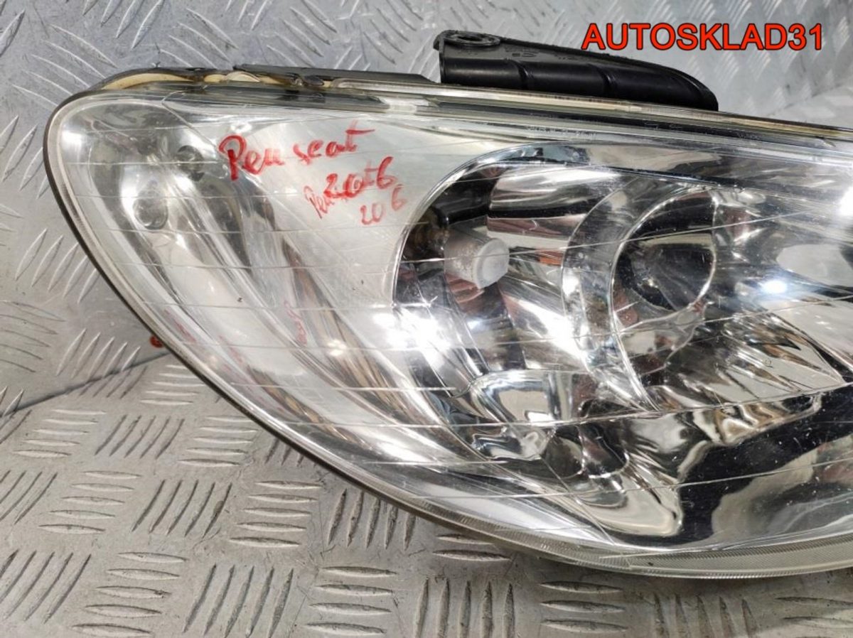 Фара правая Peugeot 206 9628666780 - АвтоСклад31.рф - авторазборка контрактные б/у запчасти в г. Белгород
