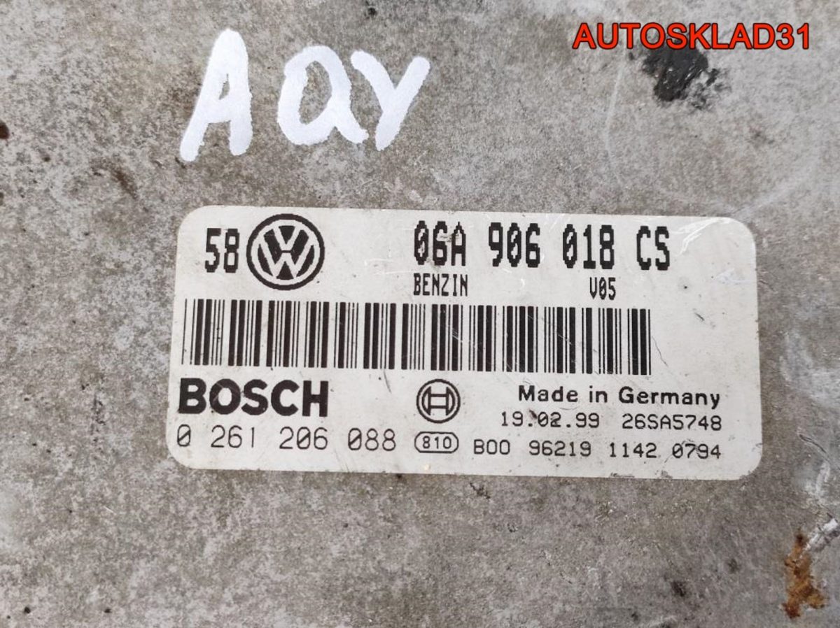 Блок ЭБУ Volkswagen Golf Mk4 2,0 AQY 06A906018CS - АвтоСклад31.рф - авторазборка контрактные б/у запчасти в г. Белгород