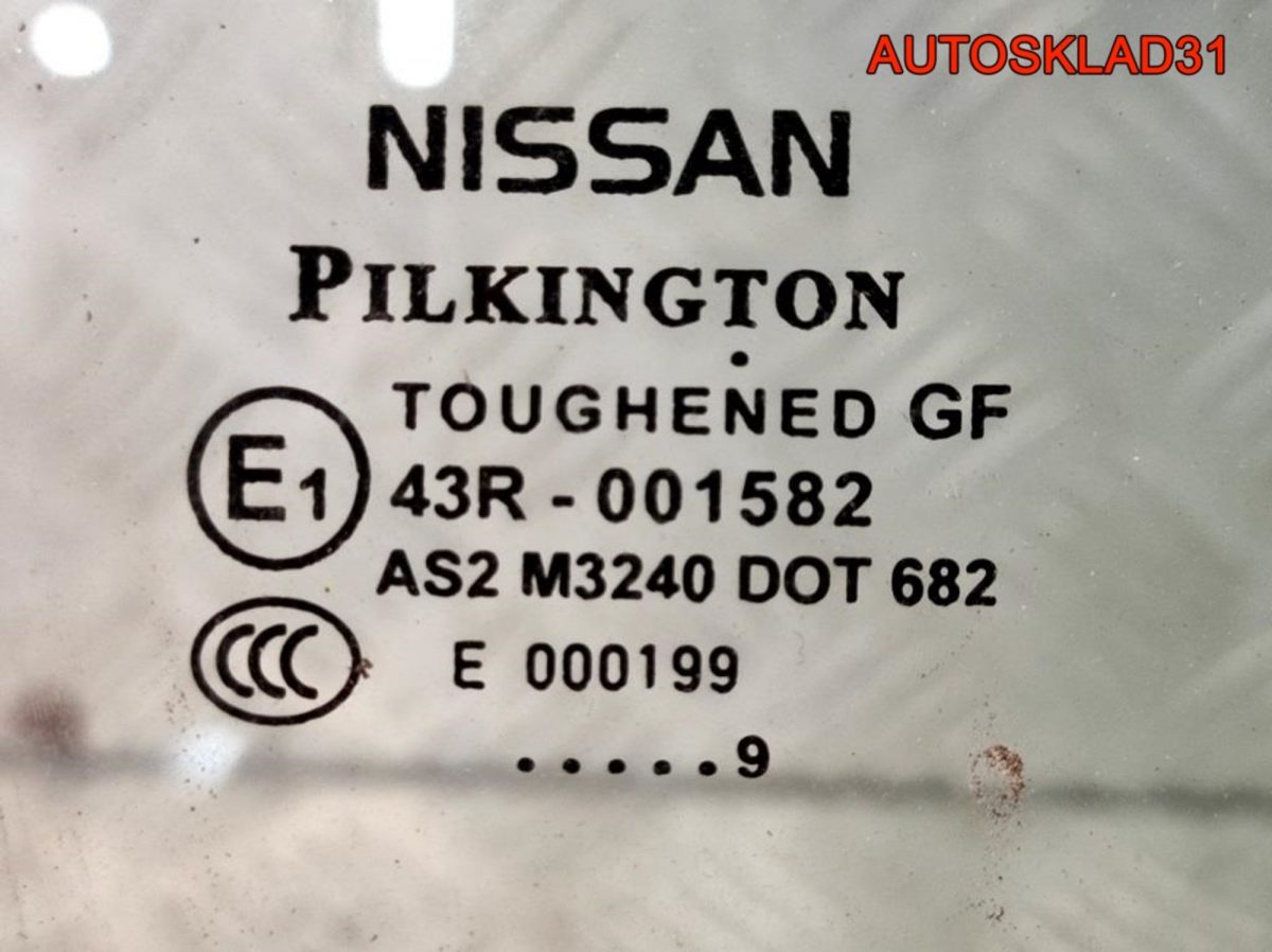 Стекло двери переднее правое Nissan Qashqai J10 - АвтоСклад31.рф - авторазборка контрактные б/у запчасти в г. Белгород