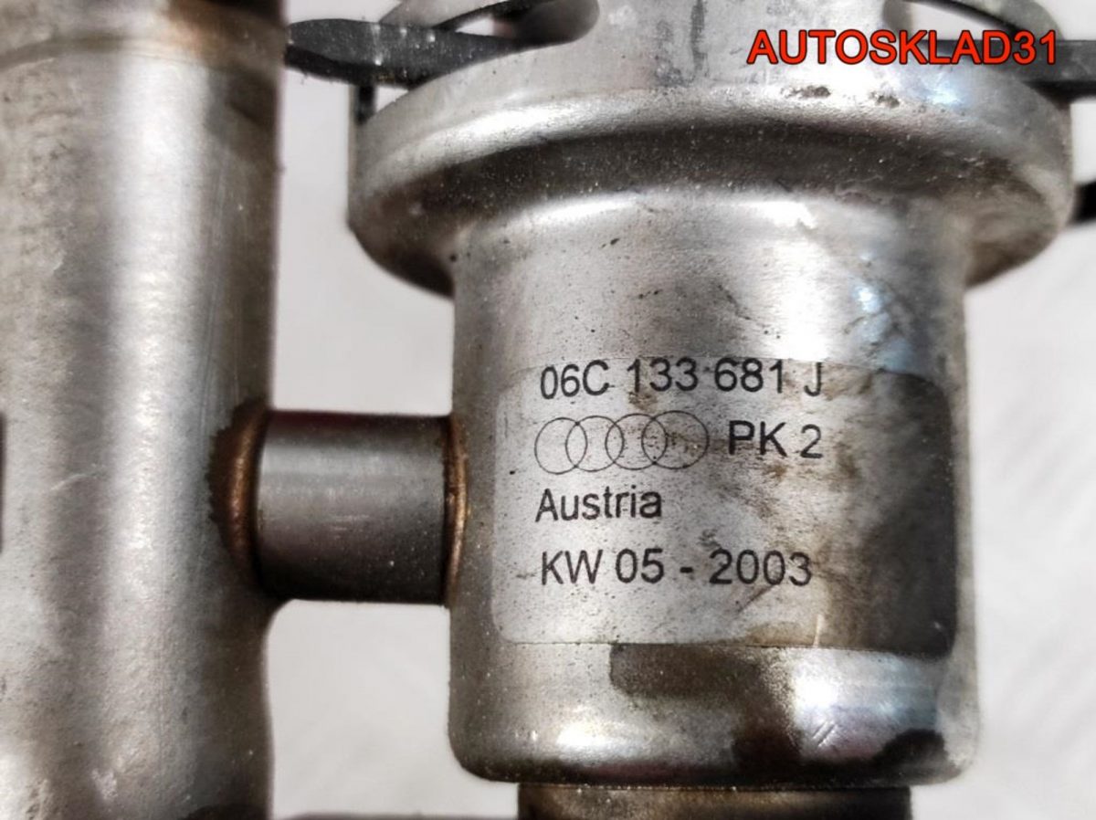 Рейка топливная Audi A6 C5 3,0 ASN 06C133681J - АвтоСклад31.рф - авторазборка контрактные б/у запчасти в г. Белгород