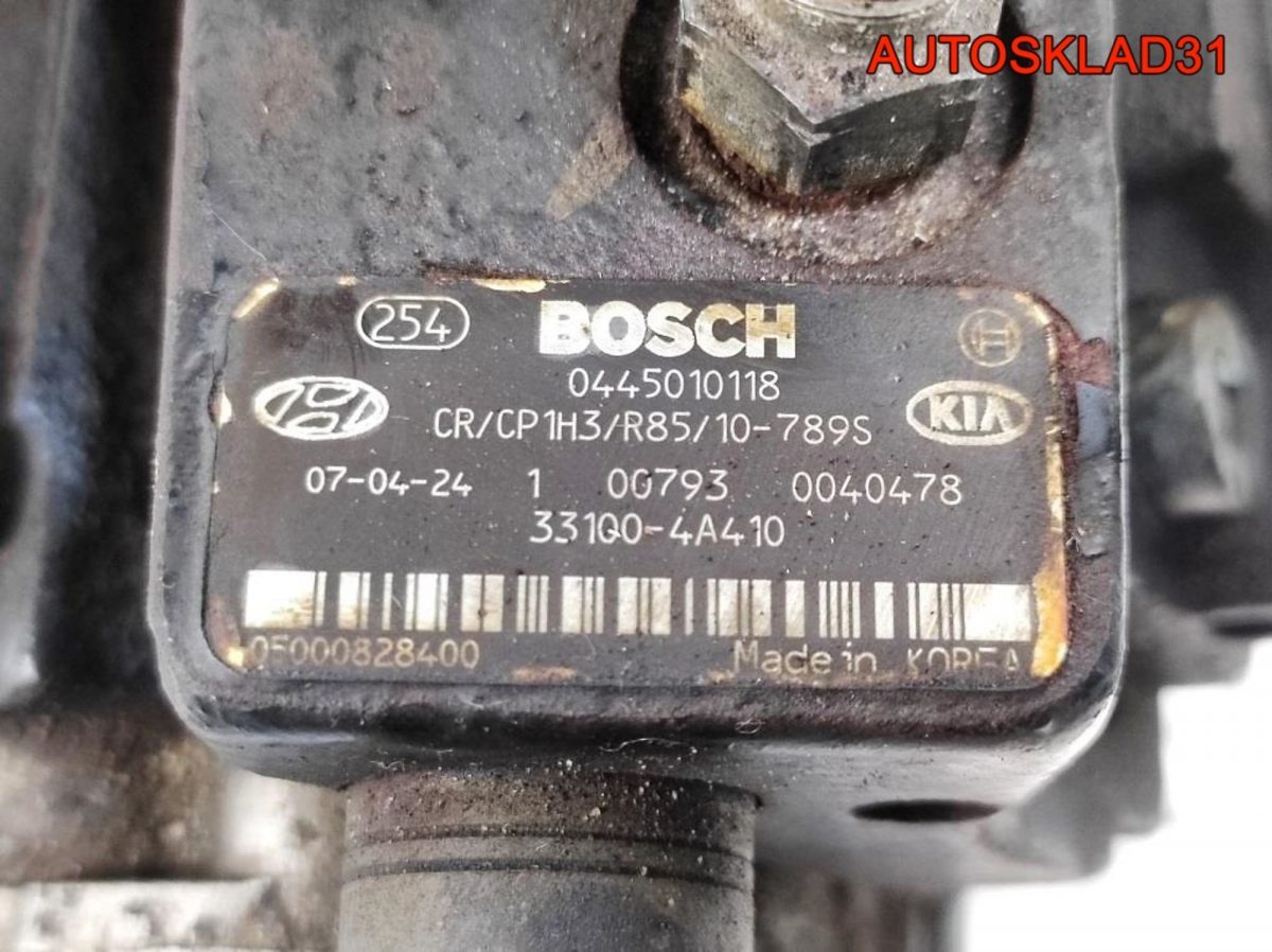ТНВД Hyundai H-1 2,5 D4CB 331004A410 Дизель - АвтоСклад31.рф - авторазборка контрактные б/у запчасти в г. Белгород