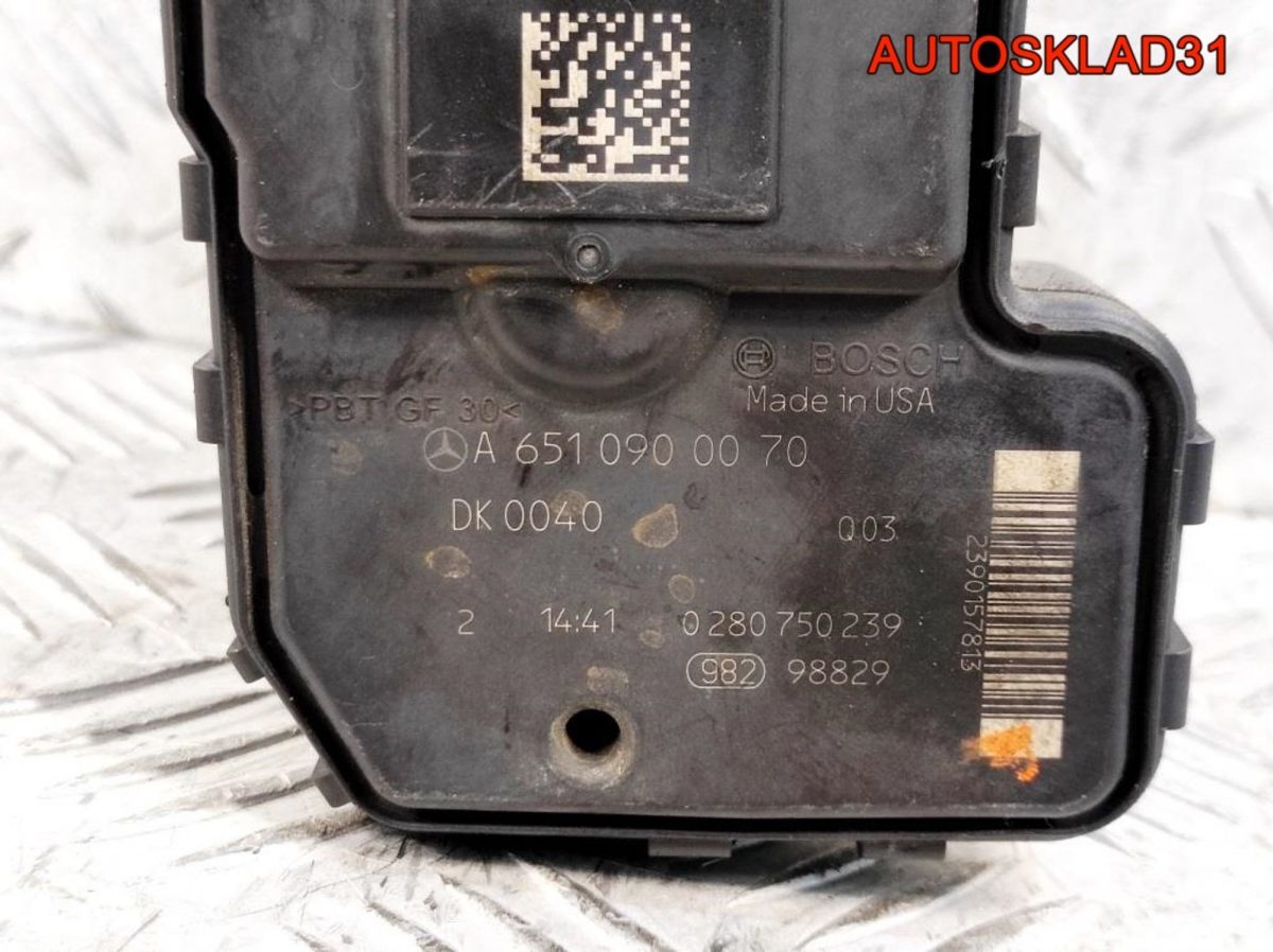 Заслонка дроссельная Mercedes GLK X204 A6510900070 - АвтоСклад31.рф - авторазборка контрактные б/у запчасти в г. Белгород