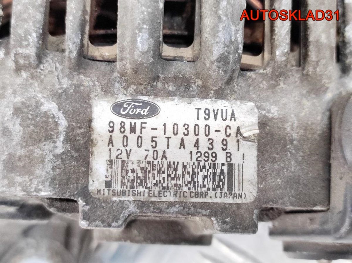 Генератор 70A Ford Fiesta Mk4   98MF10300CA Бензин - АвтоСклад31.рф - авторазборка контрактные б/у запчасти в г. Белгород