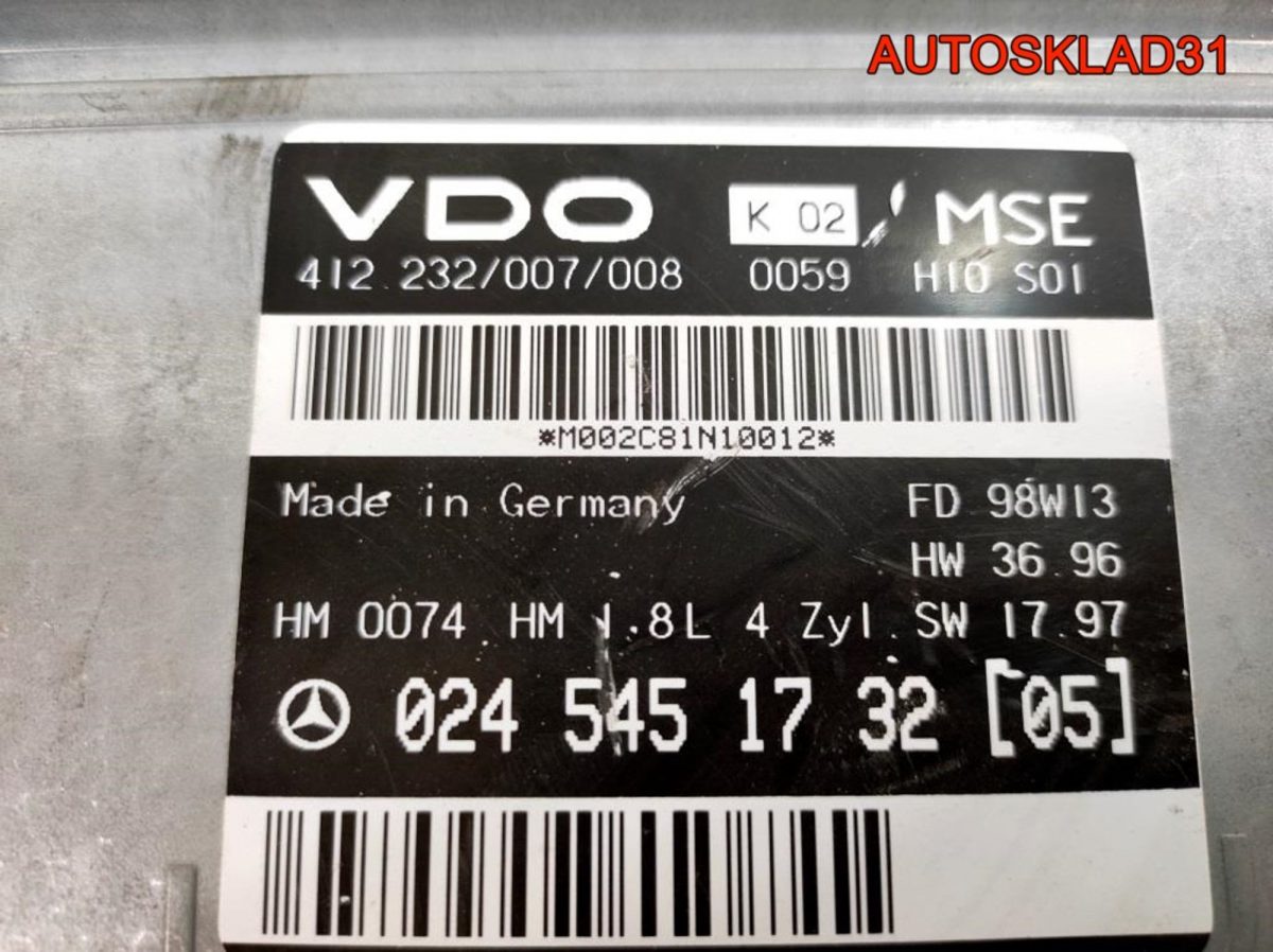 Блок ЭБУ Mercedes Benz W202 0245451732 - АвтоСклад31.рф - авторазборка контрактные б/у запчасти в г. Белгород