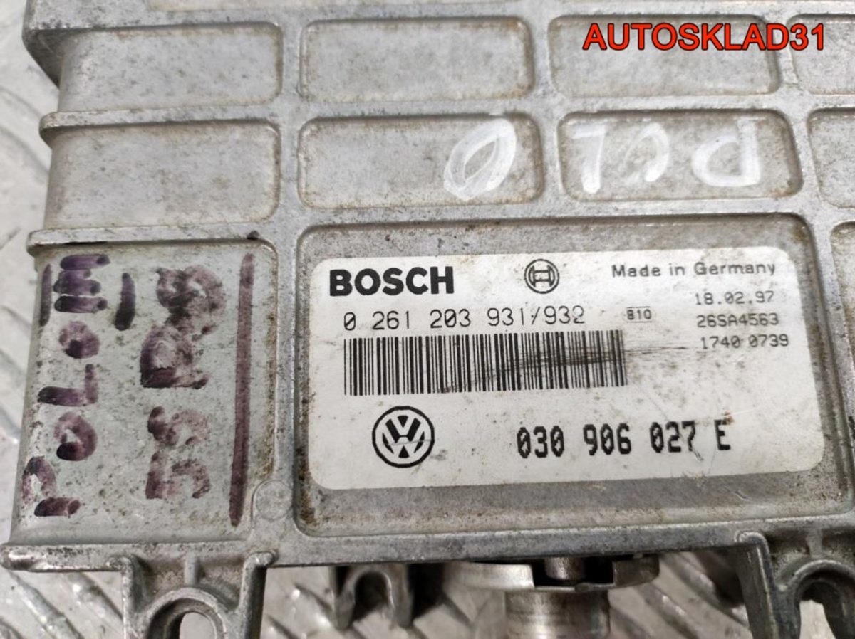 Блок ЭБУ Volkswagen Polo  3 1,0 Бензин 030906027E - АвтоСклад31.рф - авторазборка контрактные б/у запчасти в г. Белгород