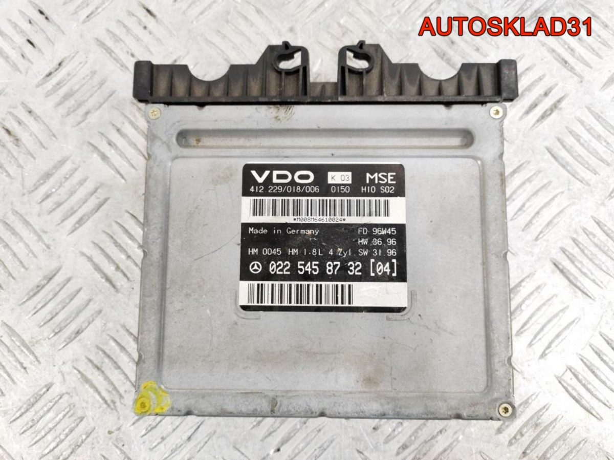 Блок эбу Mercedes Benz W202 C180 M111 0225458732 - АвтоСклад31.рф - авторазборка контрактные б/у запчасти в г. Белгород