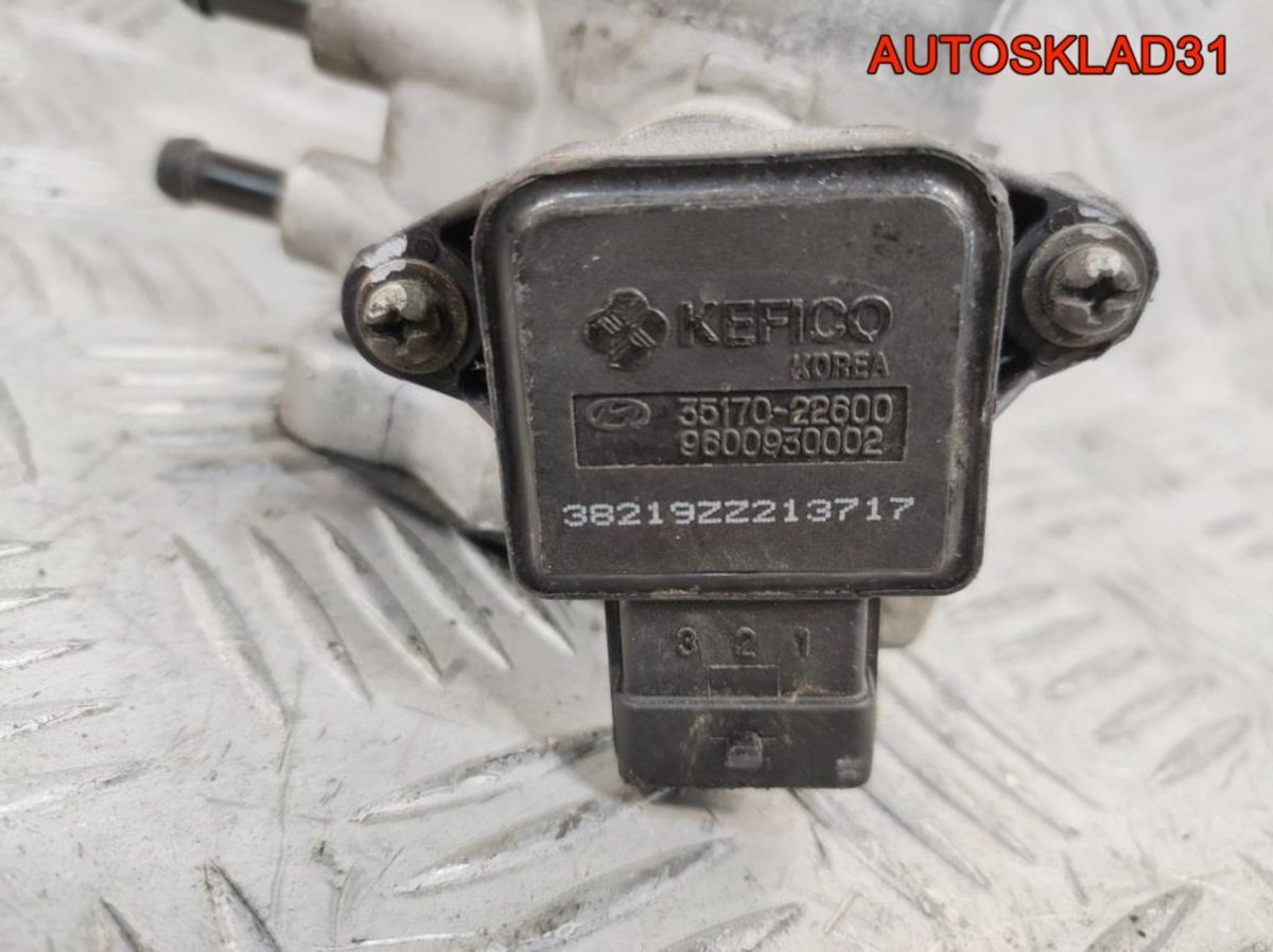 Дроссельная заслонка Hyundai Getz 1,3 G4EA 3510022700 - АвтоСклад31.рф - авторазборка контрактные б/у запчасти в г. Белгород