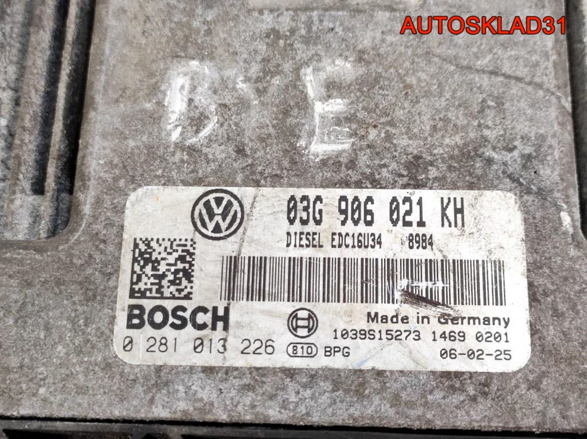 Блок ЭБУ VW Golf 5 1.9 BXE Бензин 03G906021KH - АвтоСклад31.рф - авторазборка контрактные б/у запчасти в г. Белгород