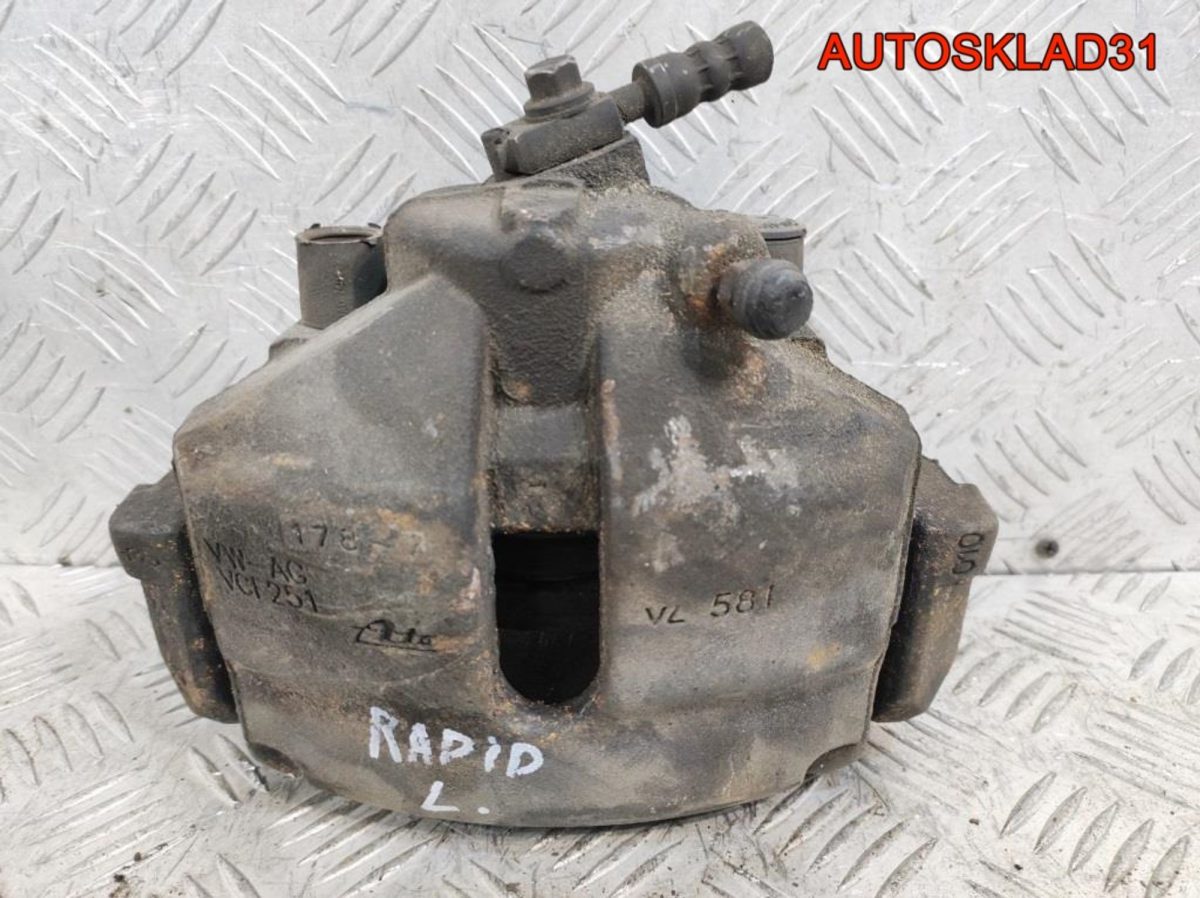 Суппорт тормозной передний левый Skoda Rapid 1K0615123E - АвтоСклад31.рф - авторазборка контрактные б/у запчасти в г. Белгород