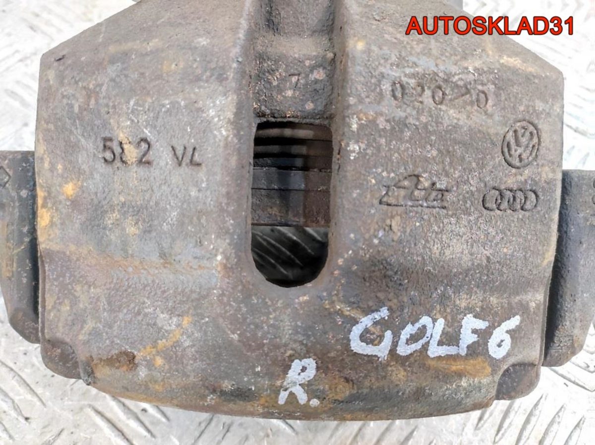 Суппорт тормозной передний правый VW Golf 6 1K0615124E - АвтоСклад31.рф - авторазборка контрактные б/у запчасти в г. Белгород