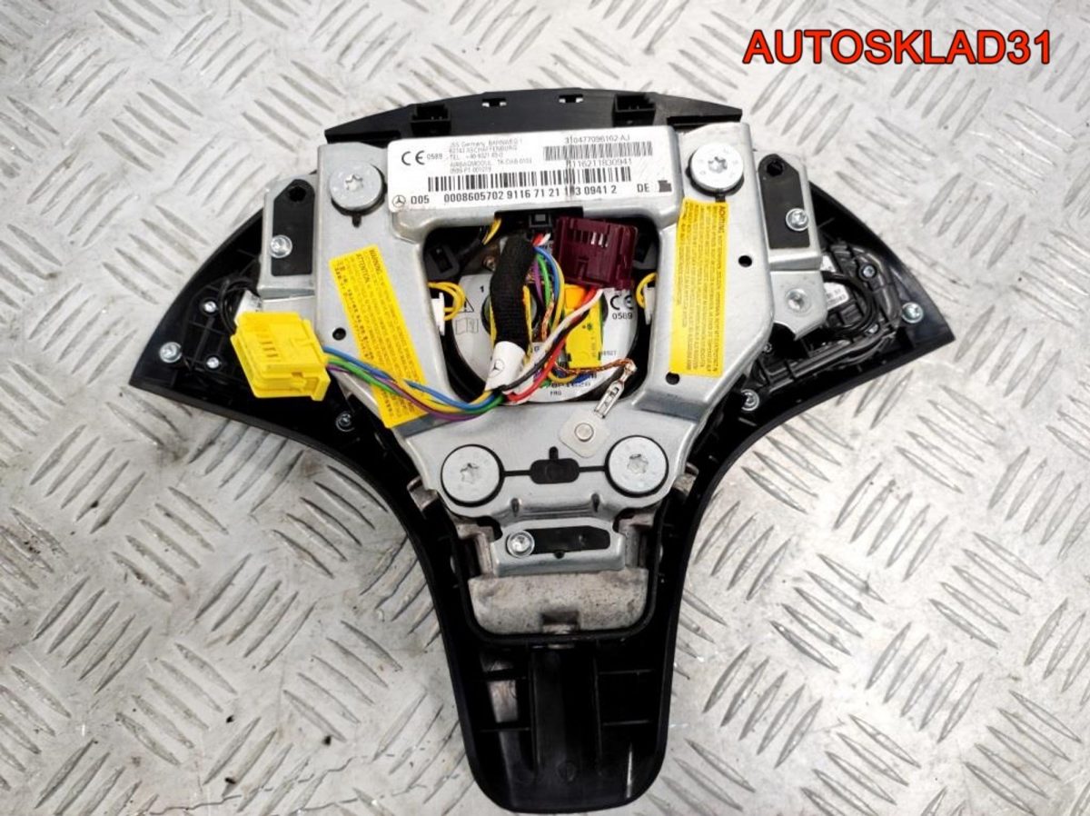 Подушка безопасности в руль Mercedes GLK X204 A00086057029116 - АвтоСклад31.рф - авторазборка контрактные б/у запчасти в г. Белгород