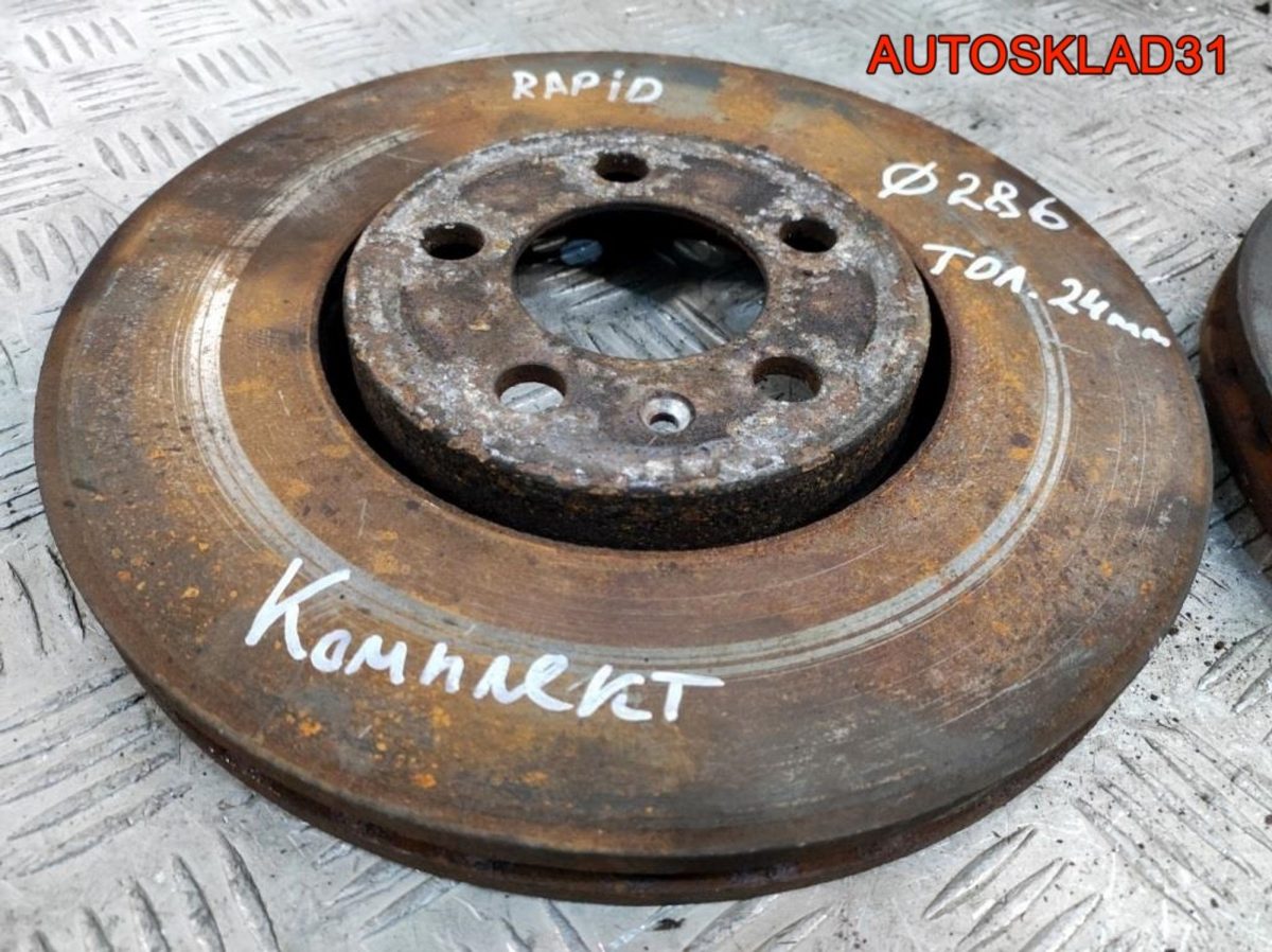 Диск тормозной передний Skoda Rapid 6R0615301C - АвтоСклад31.рф - авторазборка контрактные б/у запчасти в г. Белгород