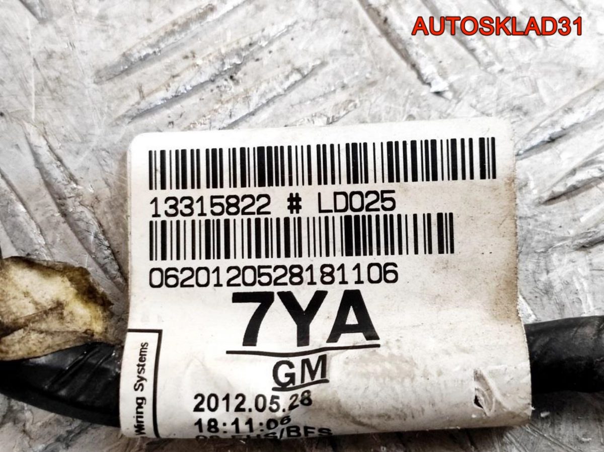 Проводка передней левой двери Opel Astra J 13315822 - АвтоСклад31.рф - авторазборка контрактные б/у запчасти в г. Белгород