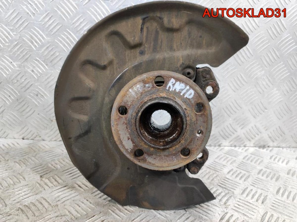 Кулак поворотный передний правый Skoda Rapid 1 6C0407256A - АвтоСклад31.рф - авторазборка контрактные б/у запчасти в г. Белгород