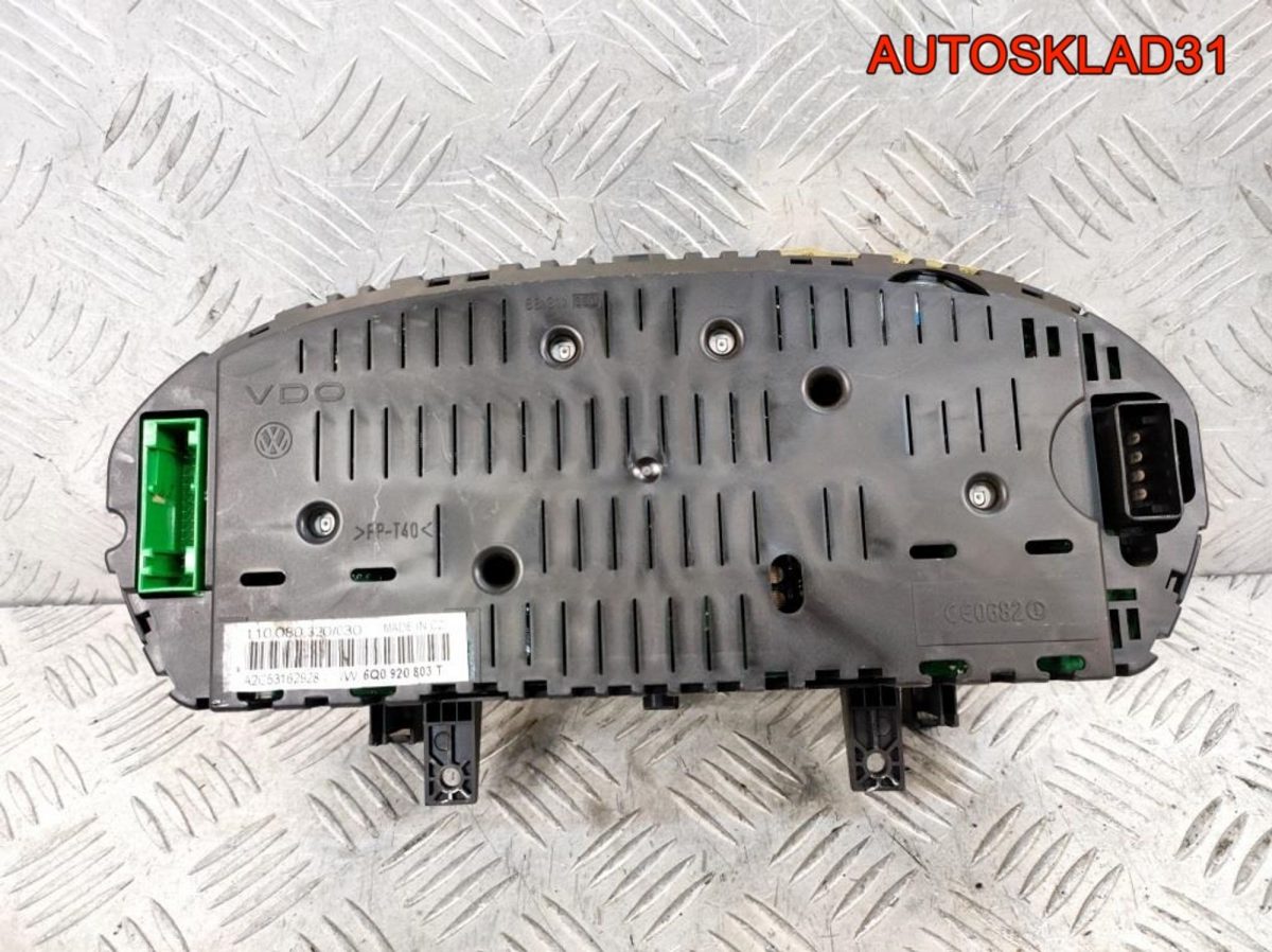 Панель приборов VW Polo 4 6Q0920803T - АвтоСклад31.рф - авторазборка контрактные б/у запчасти в г. Белгород