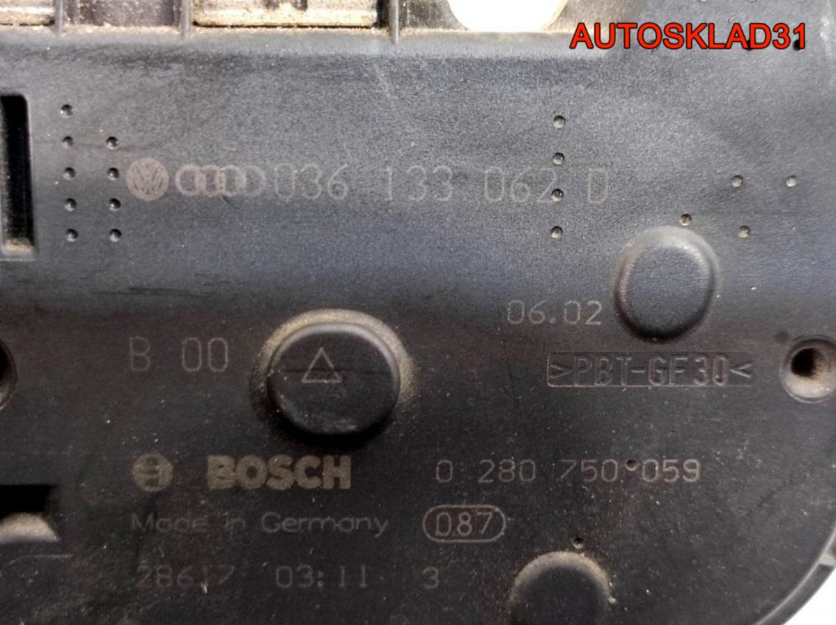 Заслонка дроссельная VW Golf 1.6 BAD 036133062D - АвтоСклад31.рф - авторазборка контрактные б/у запчасти в г. Белгород