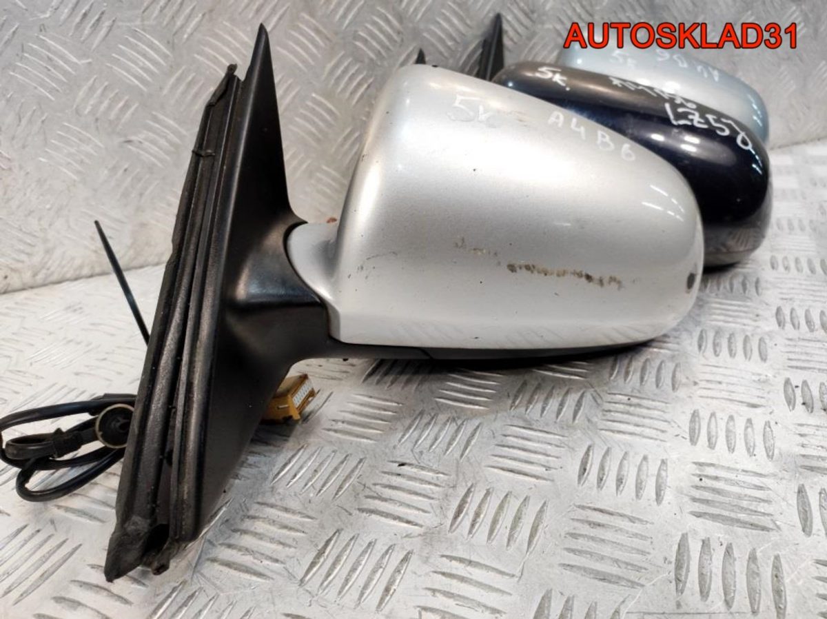 Зеркало левое 5 контактов Audi A4 B6 8E1858531AA - АвтоСклад31.рф - авторазборка контрактные б/у запчасти в г. Белгород