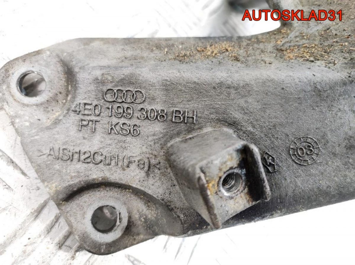 Кронштейн двигателя правый Audi A8 D3 6.0BHT Бензин 4E0199308BH - АвтоСклад31.рф - авторазборка контрактные б/у запчасти в г. Белгород