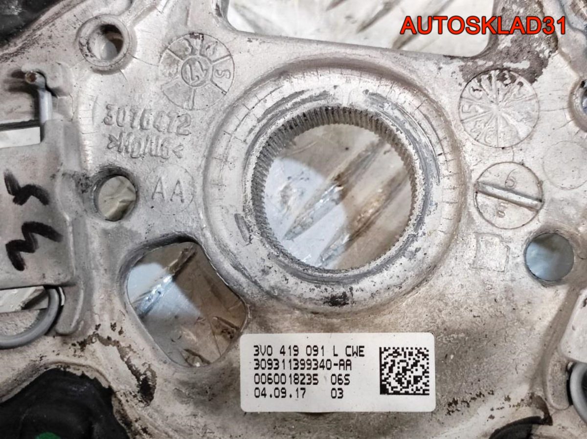 Рулевое колесо Кожа Skoda Rapid 3V0419091L - АвтоСклад31.рф - авторазборка контрактные б/у запчасти в г. Белгород