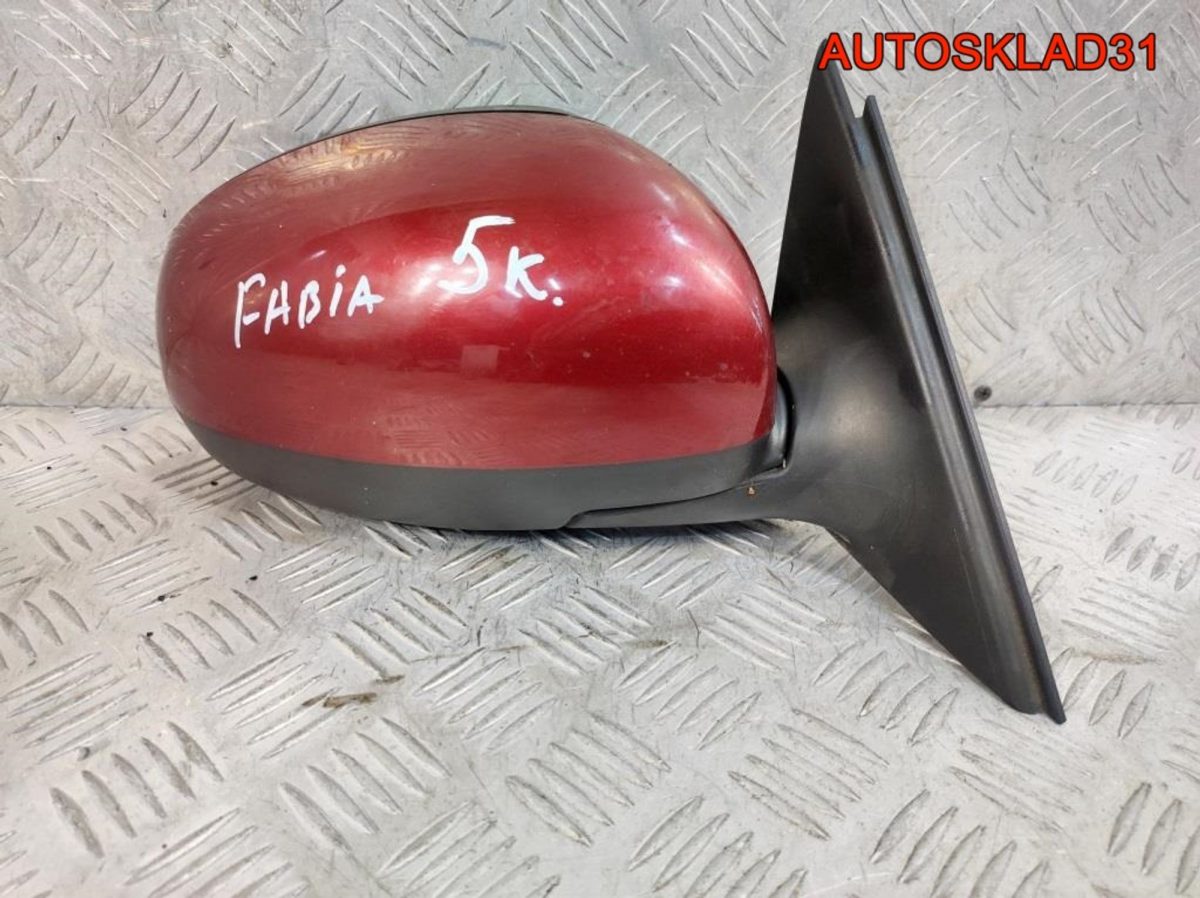 Зеркало правое 5 контактов Skoda Fabia 2 5J1857502BF - АвтоСклад31.рф - авторазборка контрактные б/у запчасти в г. Белгород
