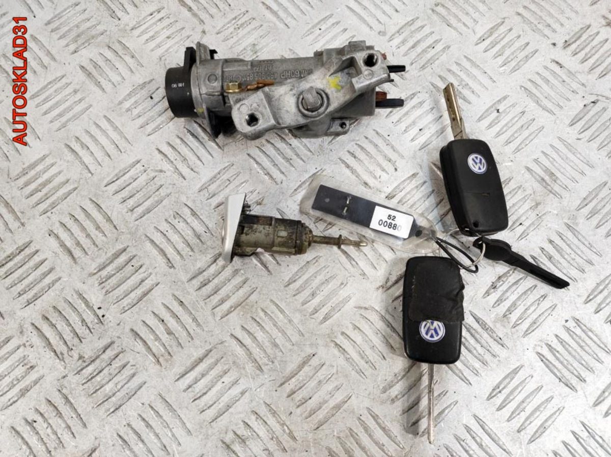 Комплект замок зажигания и личинка с ключом Volkswagen Passat B5 4B0905851C - АвтоСклад31.рф - авторазборка контрактные б/у запчасти в г. Белгород