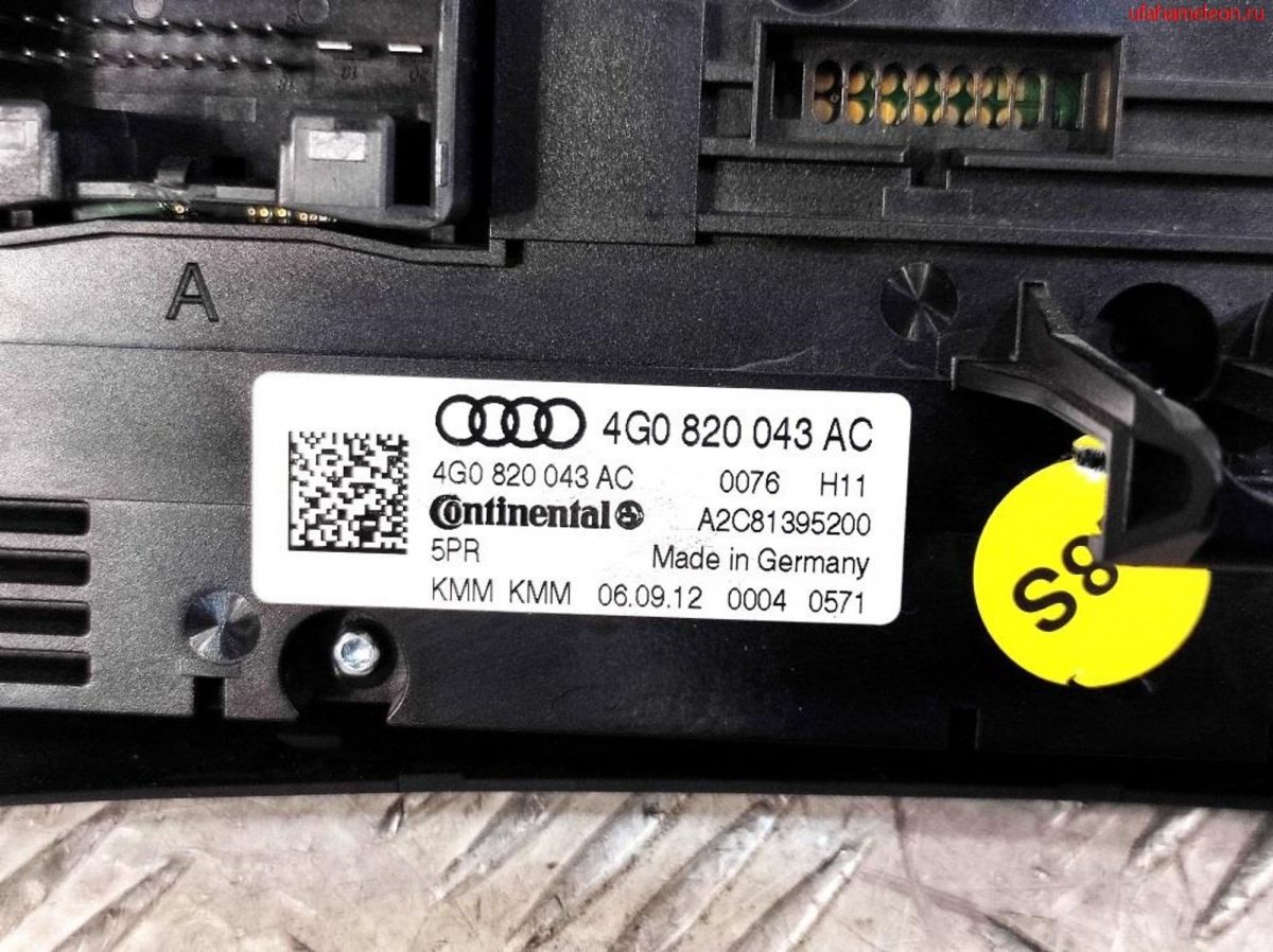 Блок климат контроля Audi A6 C7 4G 4G0820043AC - АвтоСклад31.рф - авторазборка контрактные б/у запчасти в г. Белгород