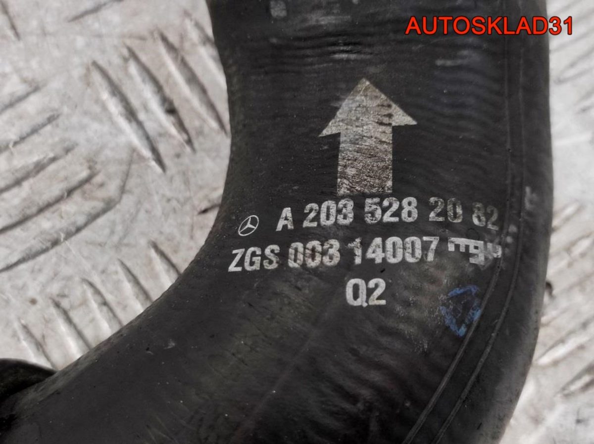 Патрубок интеркулера Mercedes Benz W203 2.2 OM646 Дизель A2035282082 - АвтоСклад31.рф - авторазборка контрактные б/у запчасти в г. Белгород