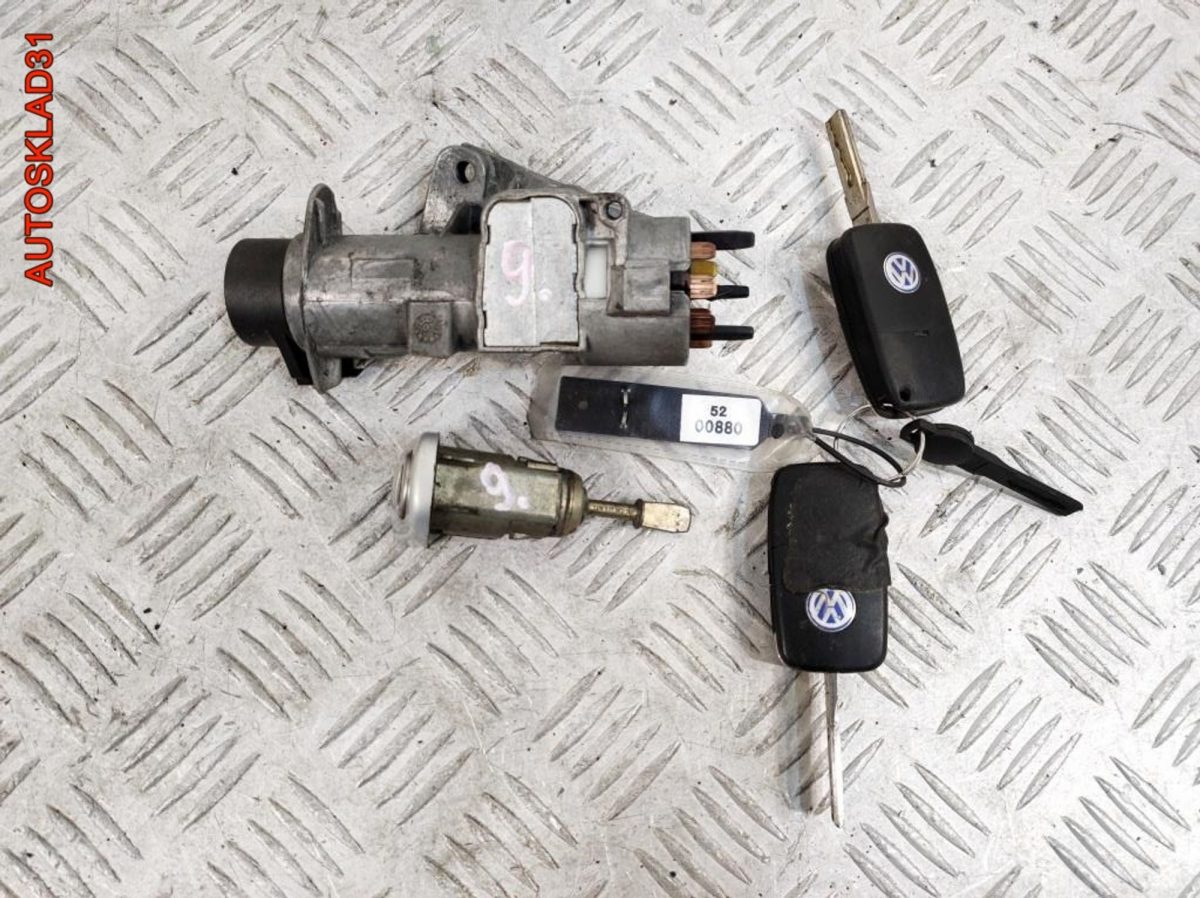 Комплект замок зажигания и личинка с ключом Volkswagen Passat B5 4B0905851C - АвтоСклад31.рф - авторазборка контрактные б/у запчасти в г. Белгород