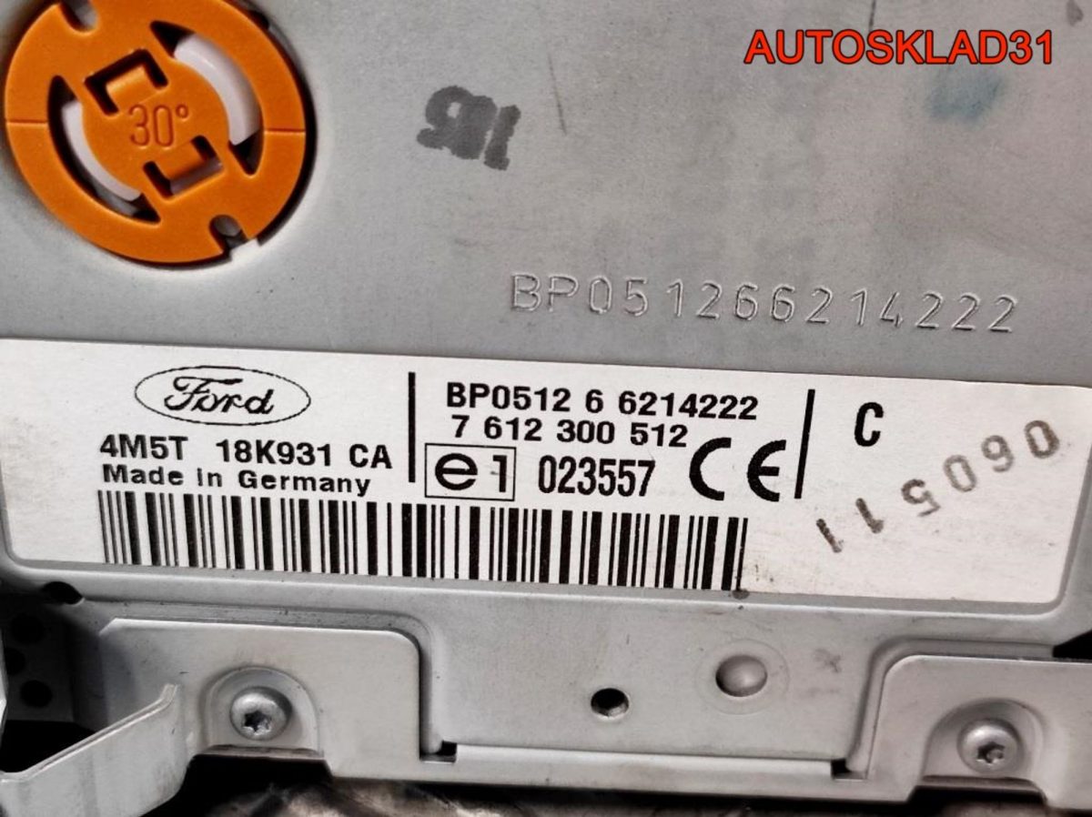 Магнитола Ford Focus 2 4M5T18K931CA - АвтоСклад31.рф - авторазборка контрактные б/у запчасти в г. Белгород