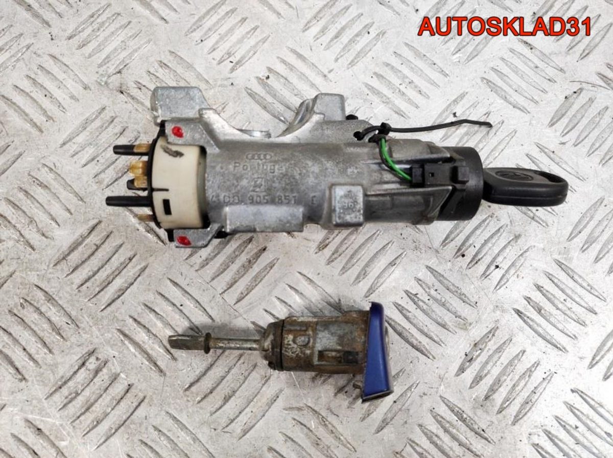 Комплект замок зажигания и личинка с ключом VW Passat B5 4D0905851E - АвтоСклад31.рф - авторазборка контрактные б/у запчасти в г. Белгород